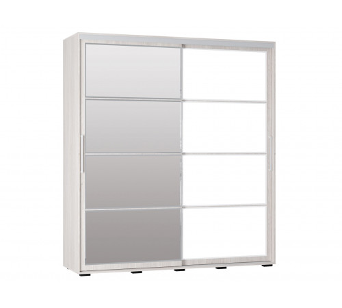 Шкаф-купе Мебелони Крафт 6 Белый ясень 196,2 см