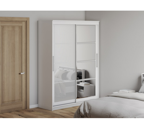 Шкаф-купе СВ-Мебель Айсбер Белый текстурный 160 см