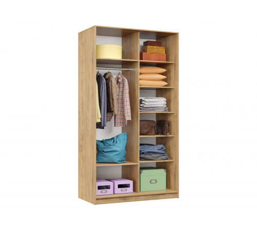 Шкаф-купе Хочу домой Маршал Лайт Бунратти / Серебро, алюминий 60 см