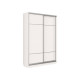 Шкаф-купе Хочу домой Маршал Лайт Белый / Серебро, алюминий 45 см