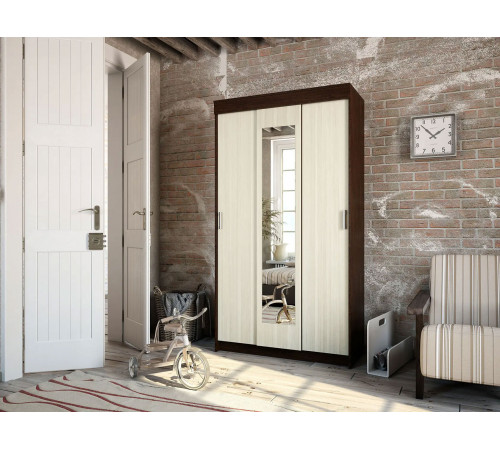 Шкаф-купе Эра Прагма Венге / Лоредо Венге / Лоредо