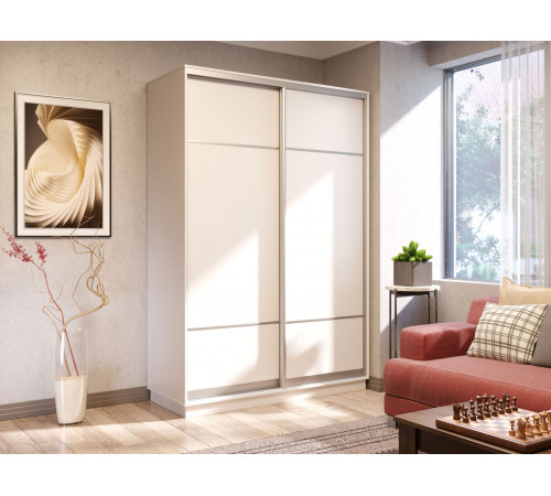 Шкаф-купе Хочу домой Маршал Лайт Белый / Серебро, алюминий 45 см