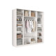 Шкаф-купе Хочу домой Маршал Лайт Белый / Зеркало / Серебро, алюминий 60 см