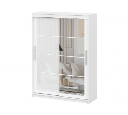 Шкаф-купе СВ-Мебель Айсбер Белый текстурный 160 см