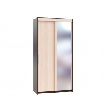 Шкаф-купе Сокол Контур ШР-2 с зеркалом Венге / Беленый дуб 120 см
