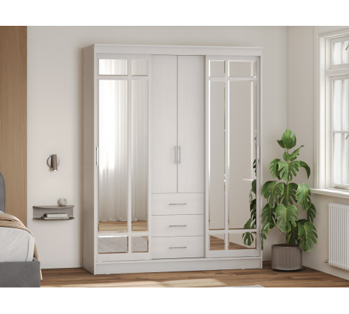 Шкаф-купе BTS Астон Ясень белый Ясень белый