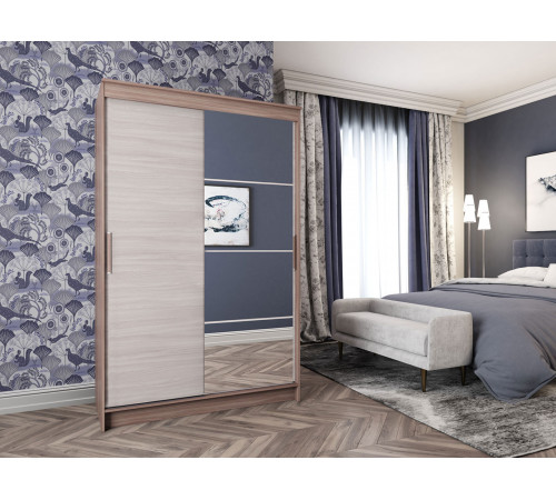 Шкаф-купе Эра Сонет Ясень Шимо светлый / Ясень Шимо темный Ясень Шимо светлый / Ясень Шимо темный