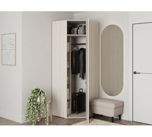 Распашной шкаф BTS Белла Белый ясень Белый ясень