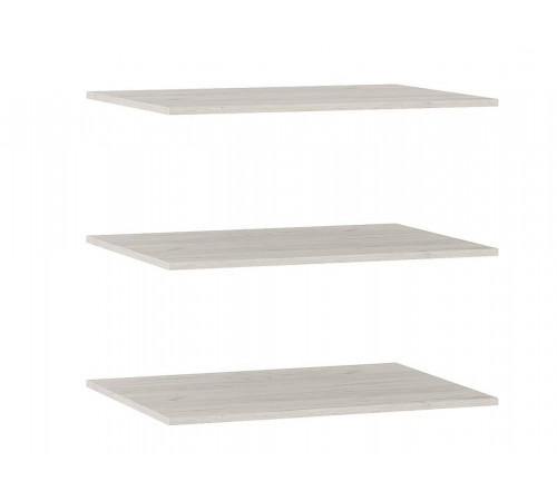 Распашной шкаф BTS Фиеста 2 двери Дуб Крафт белый С дополнительными полками