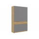 Распашной шкаф МК СТИЛЬ Бостон Дуб Крафт золотой / Серый шифер Дуб Крафт золотой / Серый шифер