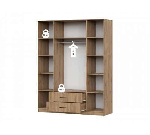 Распашной шкаф СВ-Мебель Севан Дуб золотой Дуб золотой