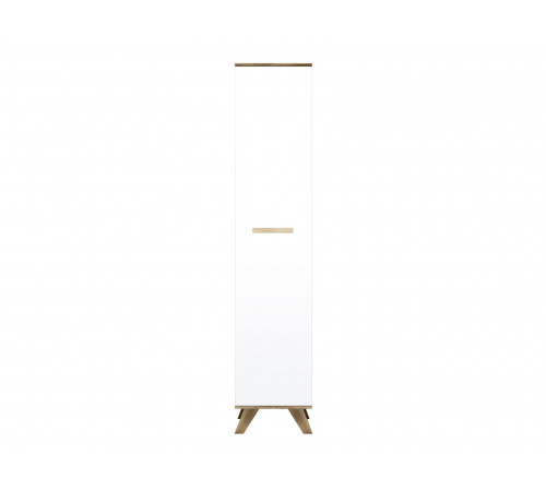Распашной шкаф Кураж Вега Скандинавия Дуб Каньон / Белый / Белый глянец 194 см
