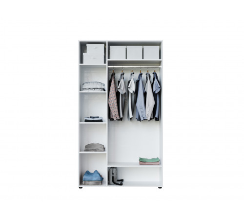 Распашной шкаф СВ-Мебель Тайлер Белый текстурный Белый текстурный