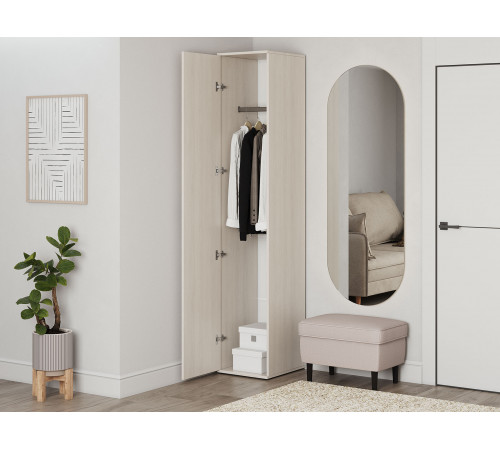 Распашной шкаф BTS Белла Белый ясень Белый ясень