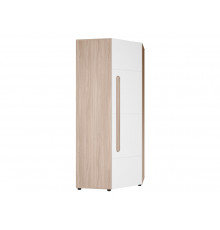 Распашной шкаф МК СТИЛЬ Палермо С Ясень Шимо светлый / Белый глянец Ясень Шимо светлый / Белый глянец