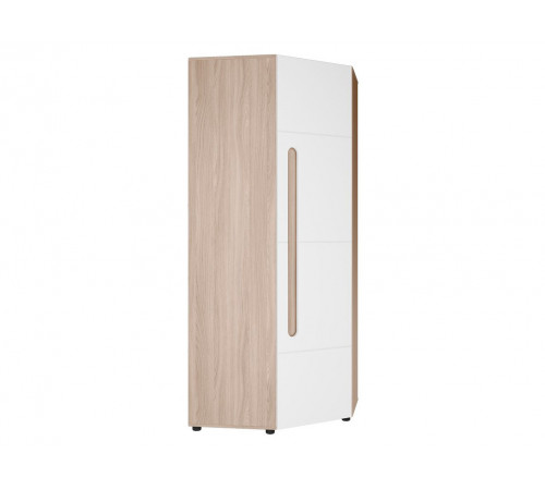 Распашной шкаф МК СТИЛЬ Палермо С Ясень Шимо светлый / Белый глянец Ясень Шимо светлый / Белый глянец