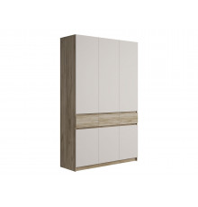 Распашной шкаф МК СТИЛЬ Бостон Дуб Крафт серый / Кашемир Дуб Крафт серый / Кашемир