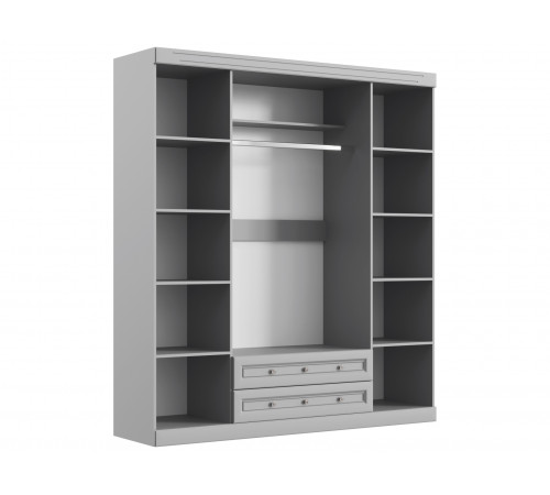 Распашной шкаф Правила мебели Аврора Антрацит / Зеркало Антрацит / Зеркало