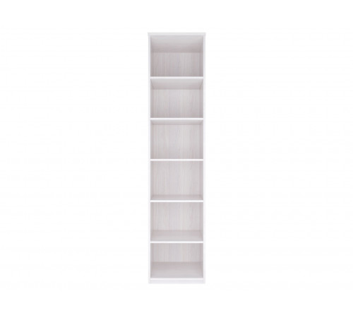 Распашной шкаф Кураж Парма Нео 18 Ясень Анкор светлый / Экокожа белая С глухим фасадом