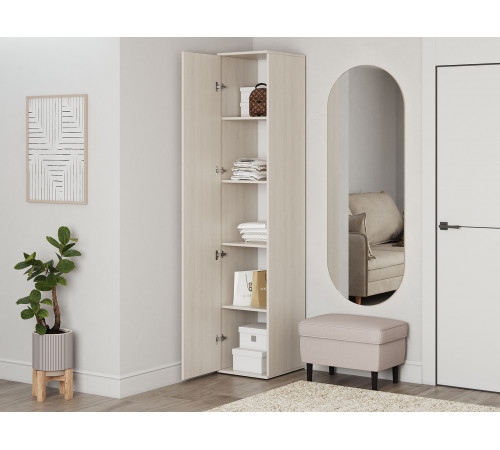 Распашной шкаф BTS Белла Белый ясень Белый ясень