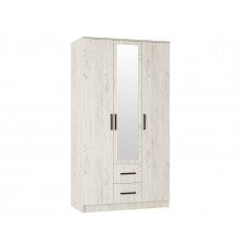 Распашной шкаф BTS Фиеста 3 двери Дуб Крафт белый Дуб Крафт белый