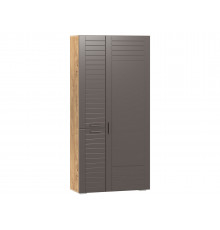 Распашной шкаф Сильва Ливорно Дуб Бунратти / Софт графит  Без зеркала