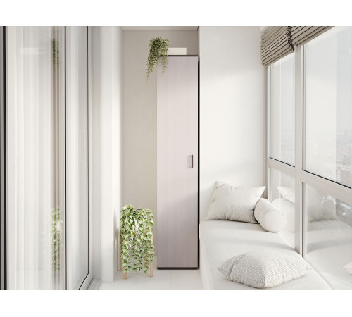 Распашной шкаф BTS Белла Венге / Ясень белый Венге / Ясень белый