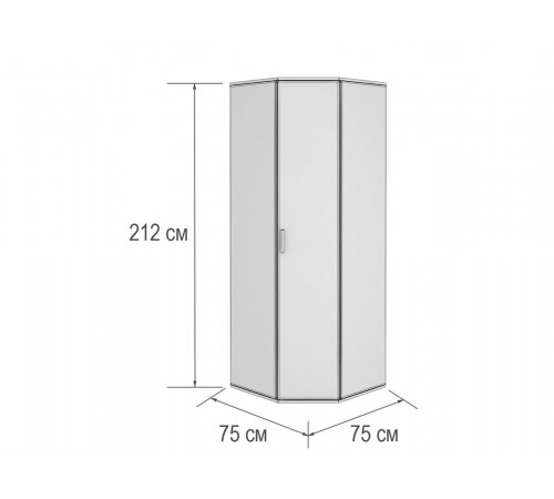 Распашной шкаф BTS Белла Венге / Ясень белый Венге / Ясень белый