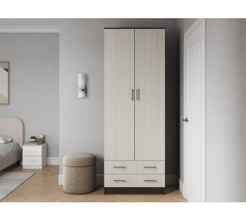 Распашной шкаф Эра Прагма Венге / Лоредо Со штангой