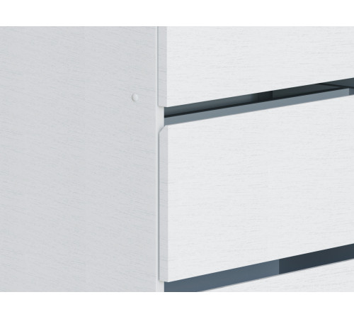 Распашной шкаф СВ-Мебель Тайлер Белый текстурный С дополнительными полками
