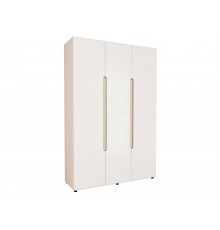 Распашной шкаф МК СТИЛЬ Палермо С Ясень Шимо светлый / Белый глянец 230 см