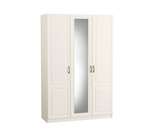 Распашной шкаф Моби Ливерпуль Ясень Ваниль / Белый Без карниза