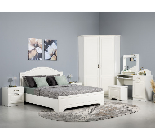 Распашной шкаф Моби Ливерпуль Ясень Ваниль / Белый Ясень Ваниль / Белый