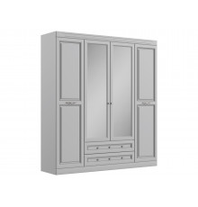 Распашной шкаф Правила мебели Аврора Антрацит / Зеркало Антрацит / Зеркало