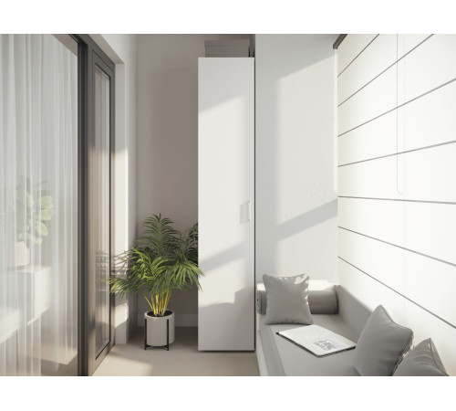 Распашной шкаф СВ-Мебель Тайлер Белый текстурный Белый текстурный