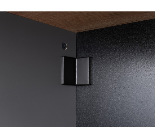 Распашной шкаф Моби Остин Серый графит / Дуб Крафт золотой Серый графит / Дуб Крафт золотой