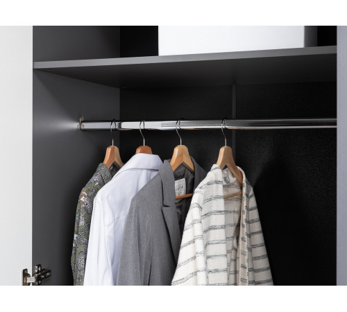 Распашной шкаф Моби Остин Серый графит / Дуб Крафт золотой Серый графит / Дуб Крафт золотой