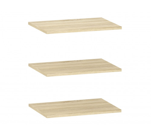 Распашной шкаф Сильва Оливия Лайт Дуб Сонома / Белое дерево Правая С тремя дополнительными полками