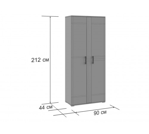 Распашной шкаф Мебелони Флоренция Ясень белый Ясень белый