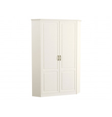 Распашной шкаф Моби Ливерпуль Ясень Ваниль / Белый Ясень Ваниль / Белый