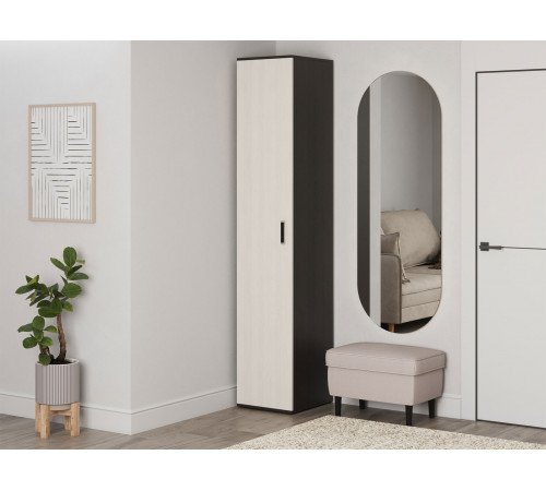 Распашной шкаф BTS Белла Венге / Ясень белый Венге / Ясень белый