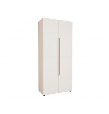 Распашной шкаф МК СТИЛЬ Палермо С Ясень Шимо светлый / Белый глянец 230 см