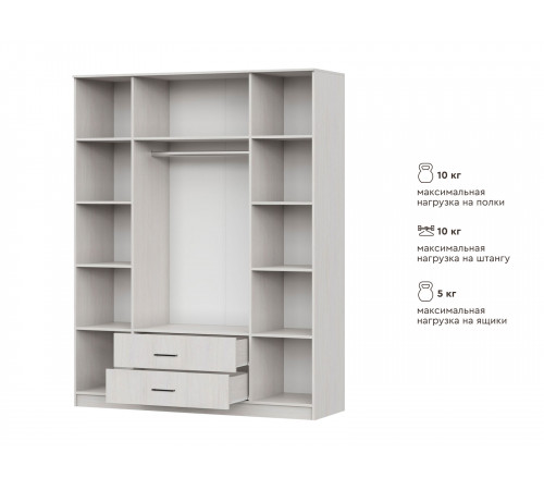 Распашной шкаф СВ-Мебель Севан Ясень Анкор светлый Ясень Анкор светлый