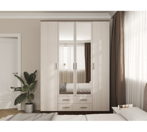 Распашной шкаф Эра Прагма 2 Венге / Лоредо Венге / Лоредо