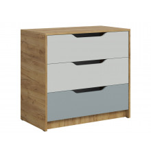 Детский комод МК СТИЛЬ Лео Дуб Крафт золотой / Сумеречный голубой / Пастельный зеленый Дуб Крафт золотой / Сумеречный голубой / Пастельный зеленый