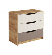Детский комод МК СТИЛЬ Лео Дуб Крафт золотой / Миндаль / Глиняный серый Дуб Крафт золотой / Миндаль / Глиняный серый
