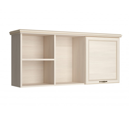 Шкаф навесной Кураж Сиена Бодега белый, патина золото Бодега белый, патина золото