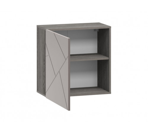 Шкаф навесной Сильва Суммит Ясень Анкор темный / Софт графит 60,2 см