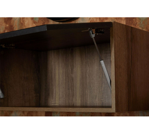 Шкаф навесной Анрэкс Джагер Дуб монастырский / Черный Дуб монастырский / Черный