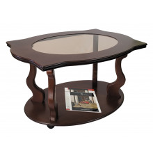 Журнальный столик Мебелик Берже 3С Темно-коричневый Темно-коричневый